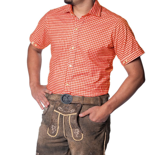 Blusa Oktoberfest Naranja Hombre