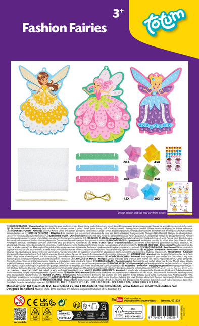 Fashion Fairies Craft Set Figuras de Hadas con Vestidos de Baile de Fantasía