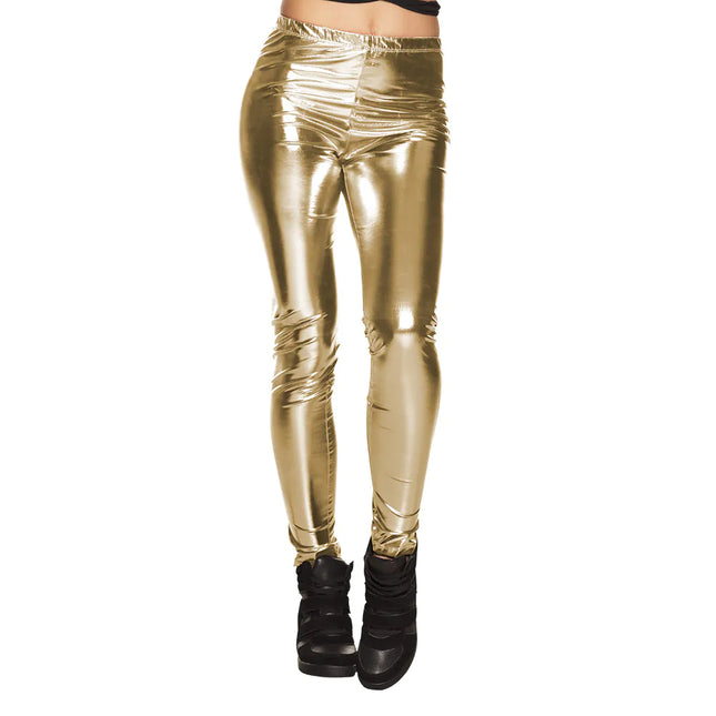 Legging Oro Metálico