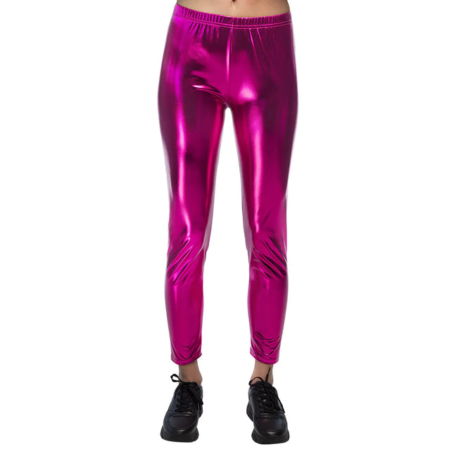 Legging Metálico Fucsia