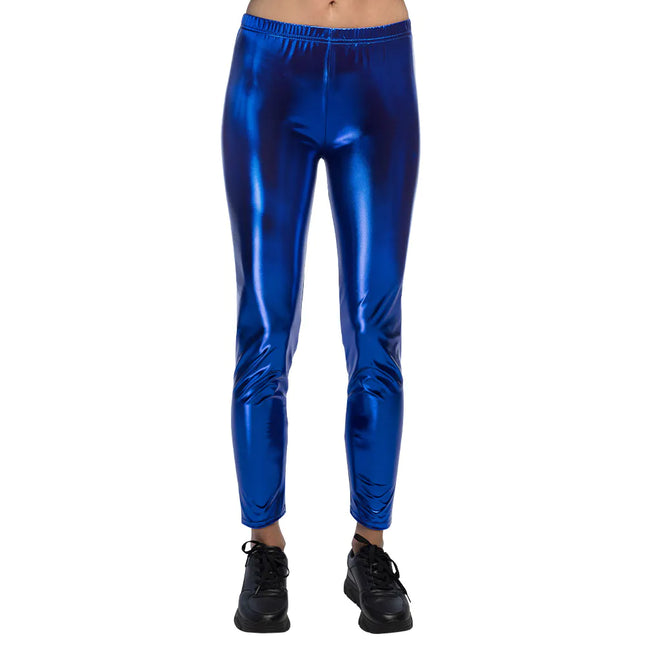 Legging Metalizado Azul Oscuro