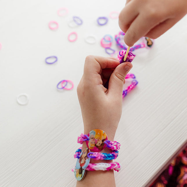 Pulseras de princesas Disney con gomas de telar