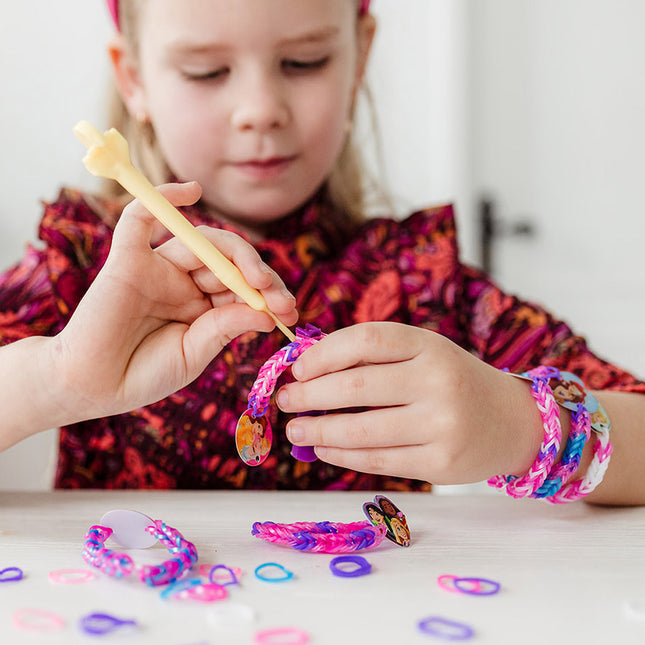 Pulseras de princesas Disney con gomas de telar