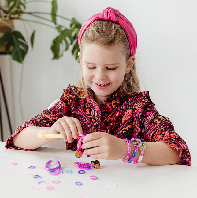 Pulseras de princesas Disney con gomas de telar