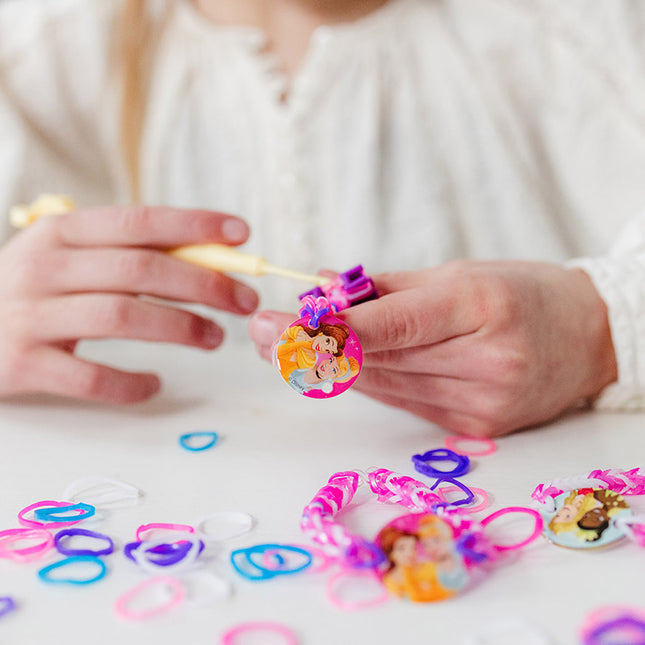 Pulseras de princesas Disney con gomas de telar