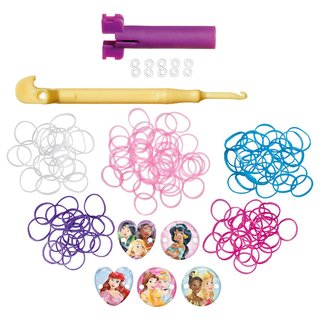 Pulseras de princesas Disney con gomas de telar