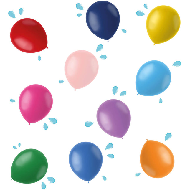 Globos de agua - Stripetastic - Surtidos - 8 cm - 100 piezas