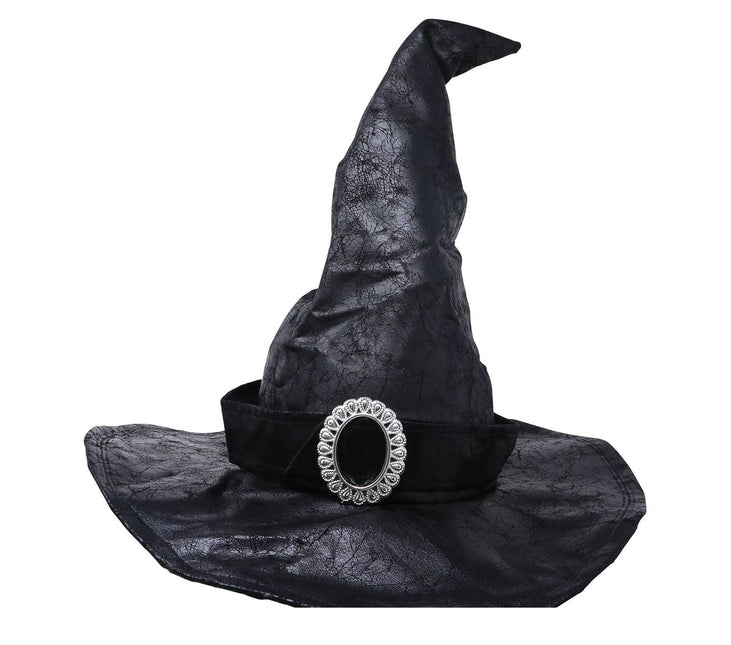 Halloween Sombrero de Bruja Hebilla Negra