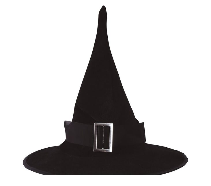 Sombrero de Bruja de Halloween Terciopelo Negro