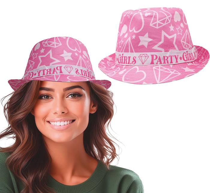 Sombrero de verano rosa para niñas, adultos