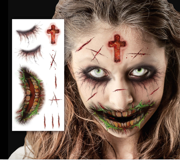 Halloween Tatuajes Falsos Cara