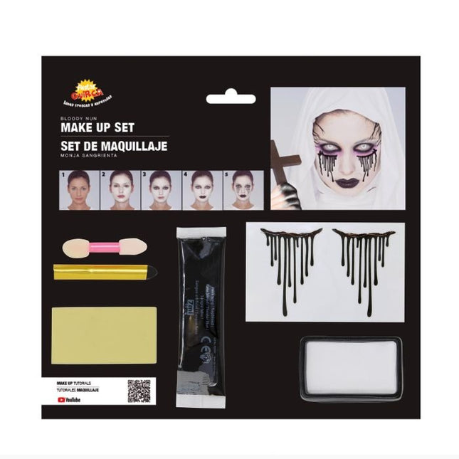 Set de maquillaje de Halloween Monja sangrienta