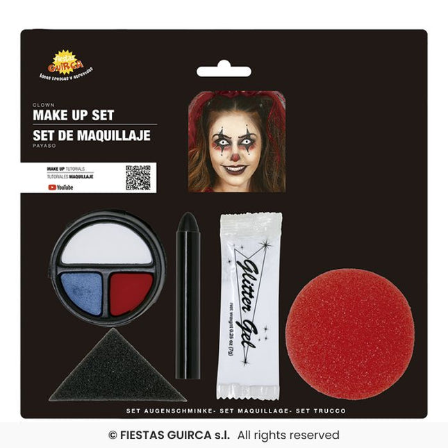 Set Maquillaje Halloween Payaso