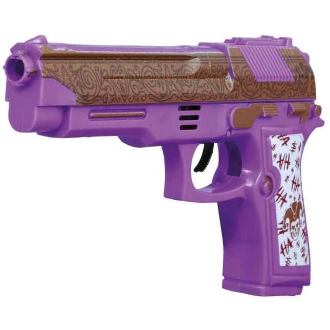 Pistola falsa morada 21cm