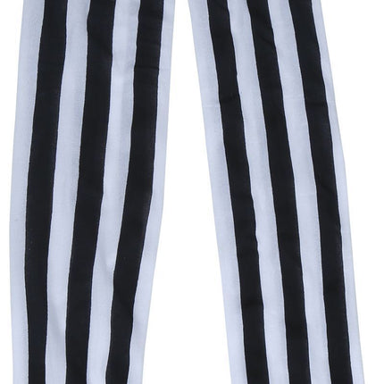 Legging Negro Blanco Rayas