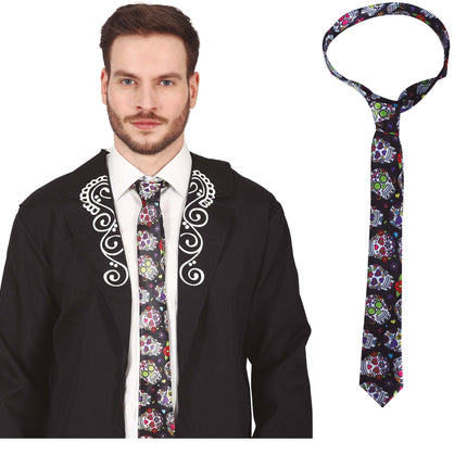 Corbata Día De Los Muertos