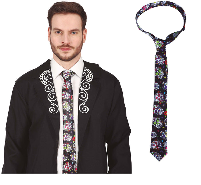 Corbata Día De Los Muertos