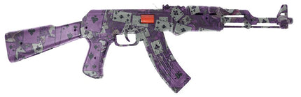 Halloween Pistola Falsa Violeta 62cm