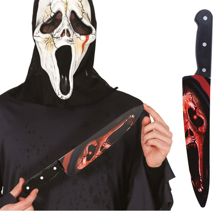 Halloween Cuchillo Falso Sangriento 37cm