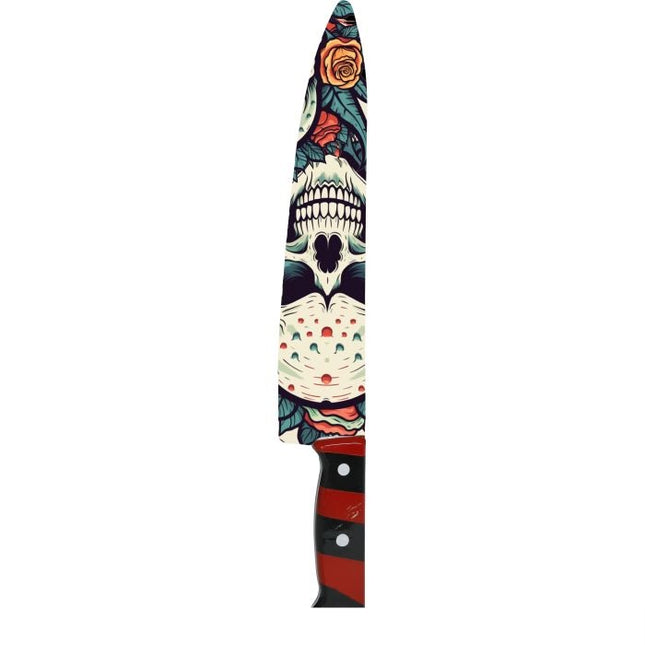 Halloween Calavera Falsa Cuchillo 37cm