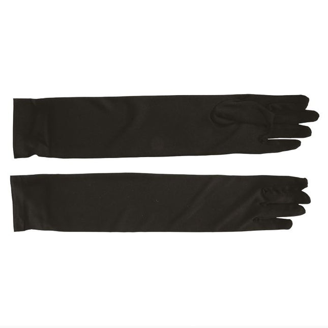 Guantes de Halloween Negros 45cm