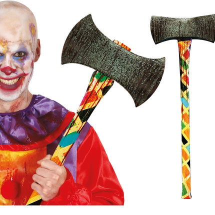 Halloween Falso Payaso Hacha 73cm