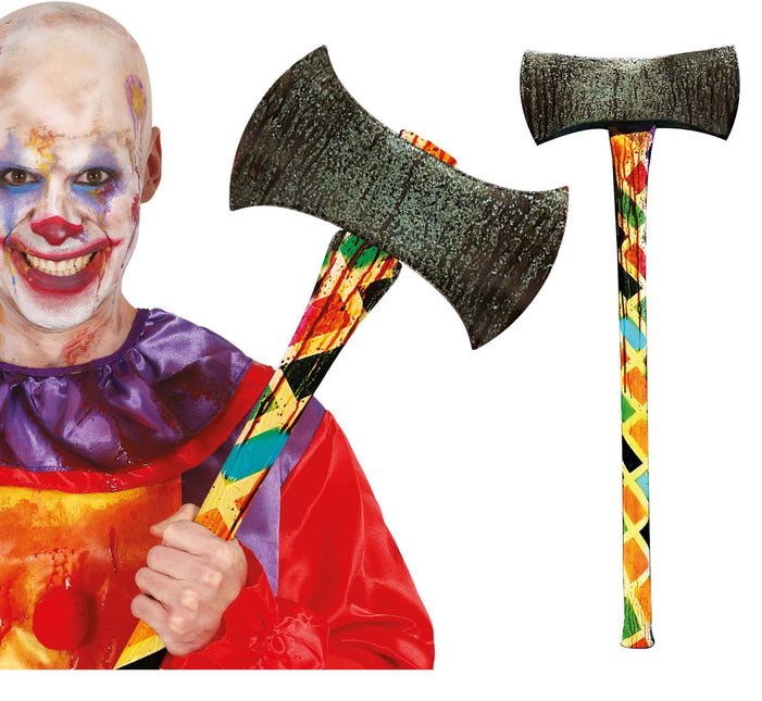 Halloween Falso Payaso Hacha 73cm