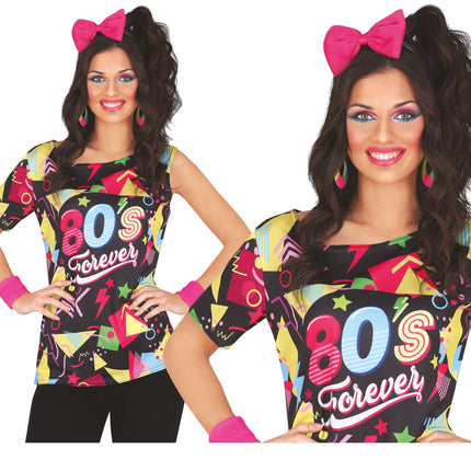 Camiseta Neon 80S Color Damas