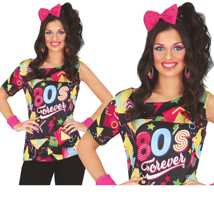 Camiseta Neon 80S Color Damas