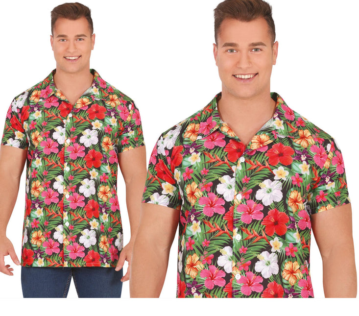 Blusa Hawaii Flores para hombre