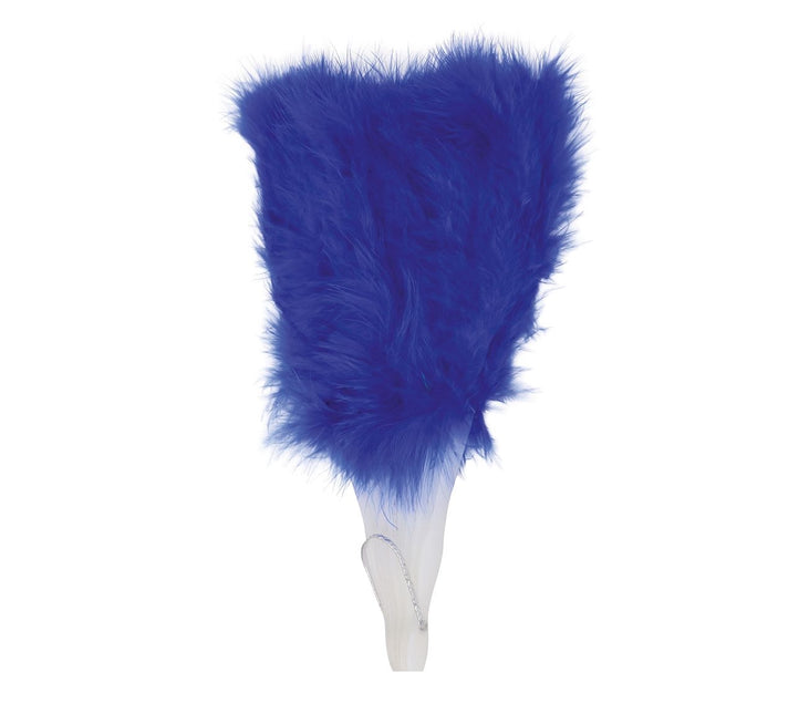 Abanico Plumas Azules