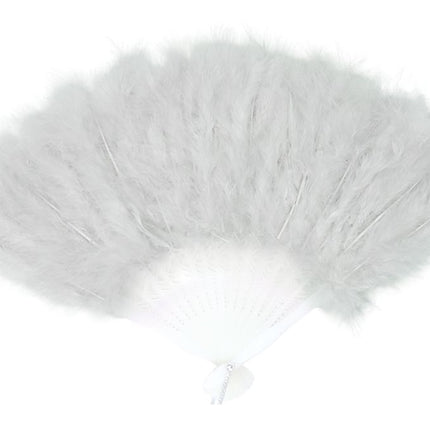 Abanico Plumas Blancas