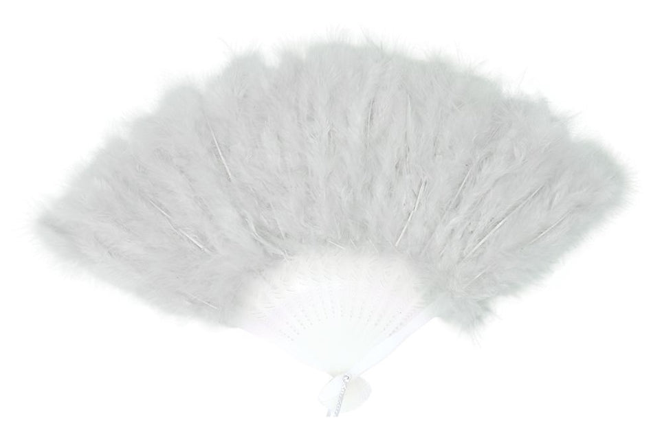 Abanico Plumas Blancas