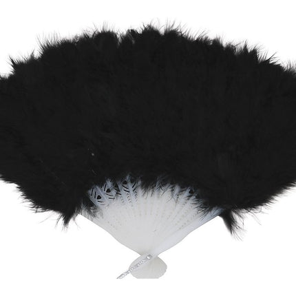 Abanico Plumas Negras