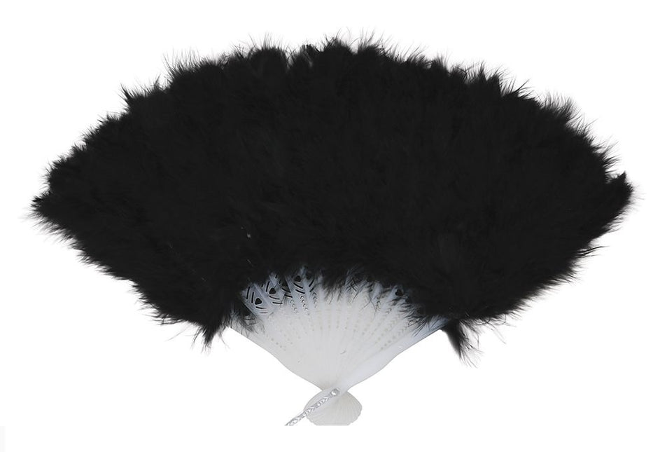 Abanico Plumas Negras