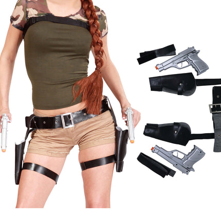 Fundas de pierna Tomb Raider y Pistolas