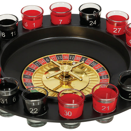 Ruleta juego de beber 29 cm, 16 vasos x 4.5 cm