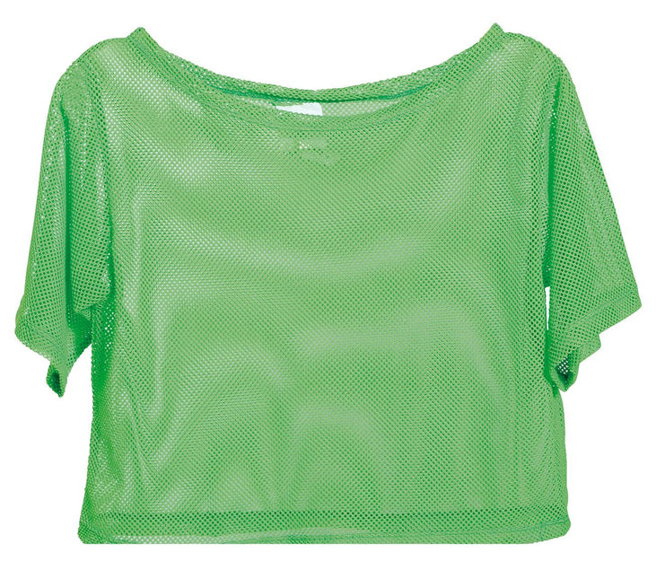 Camiseta de rejilla Verde Neón Corta L