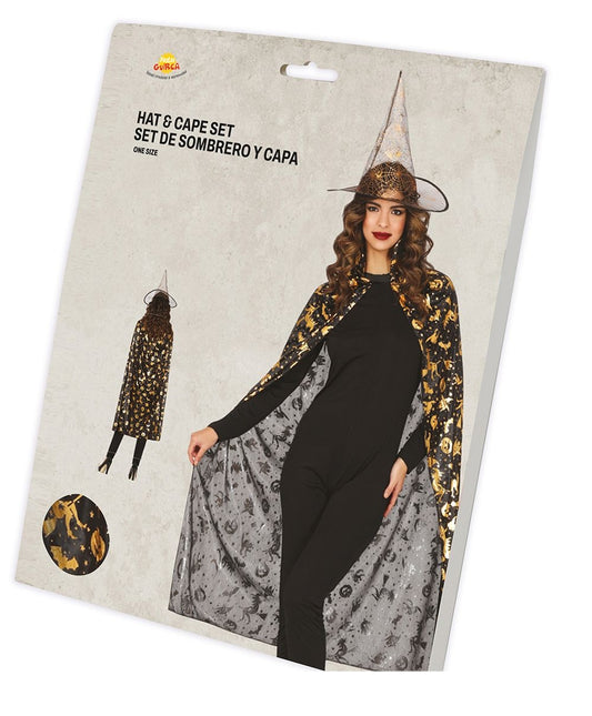 Conjunto de Disfraz de Halloween de Bruja para Mujer 2 piezas