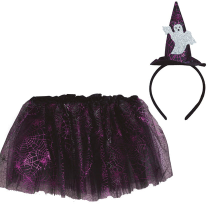 Conjunto Disfraz Halloween Niña 30cm 2 piezas