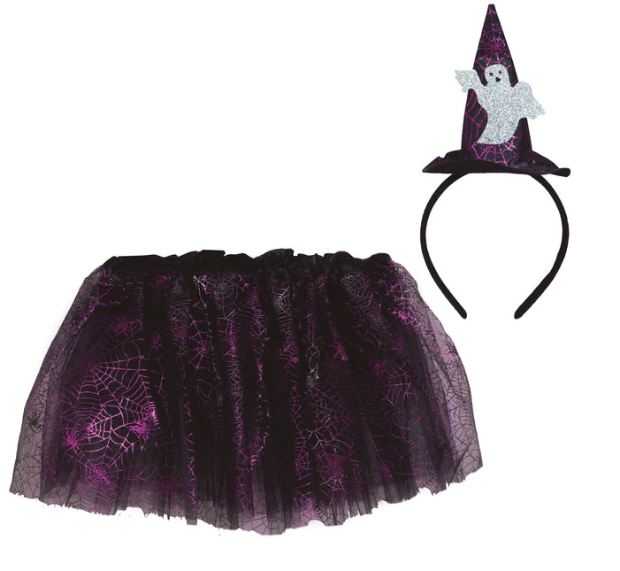 Conjunto Disfraz Halloween Niña 30cm 2 piezas