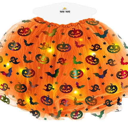 Tutú Halloween Naranja Señoras 40cm