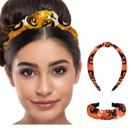 Diadema Halloween Calabazas Naranja