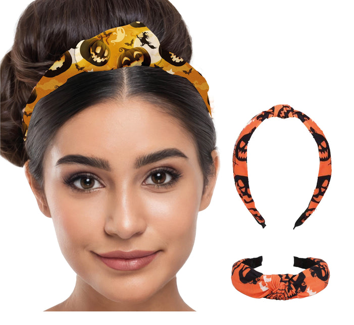 Diadema Halloween Calabazas Naranja