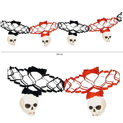 Guirnalda de Halloween Colgantes Calavera 2m