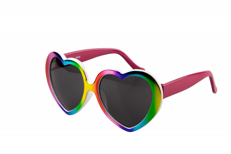 Gafas arco iris corazones