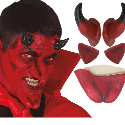 Halloween Pegatinas Cara Diablo