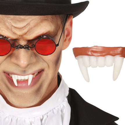 Halloween Dientes Falsos Vampiro Blanco