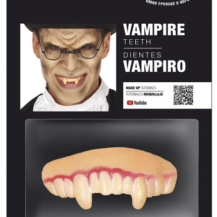 Halloween Dientes Falsos Vampiro Blanco