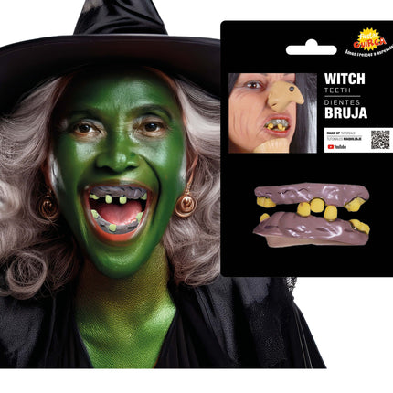 Dientes de bruja de Halloween